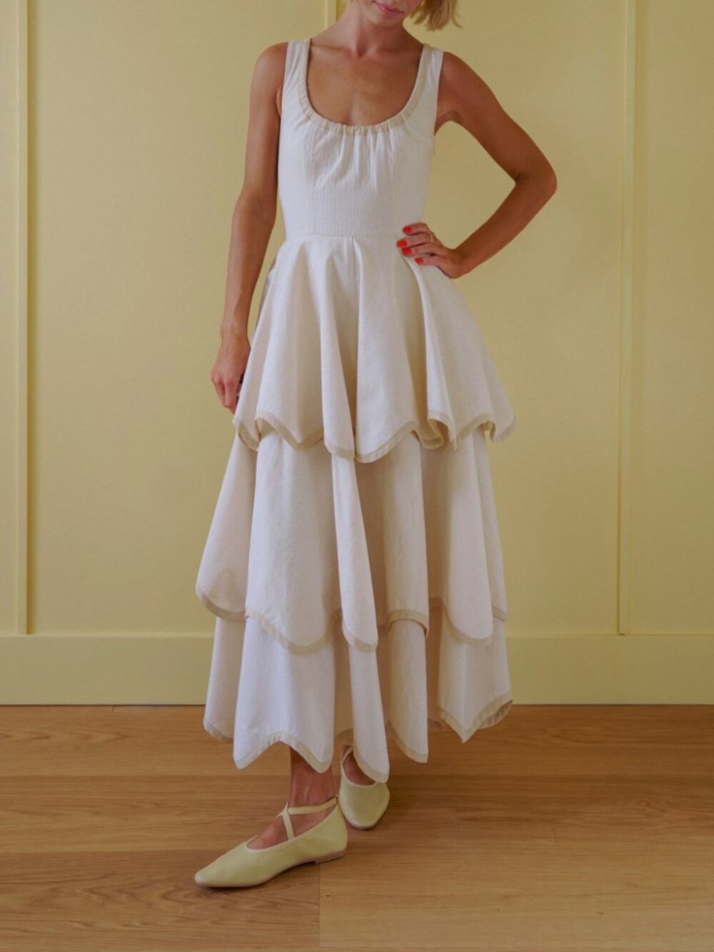 Alli Marye Millie dress in natural - Picture 5 of 8